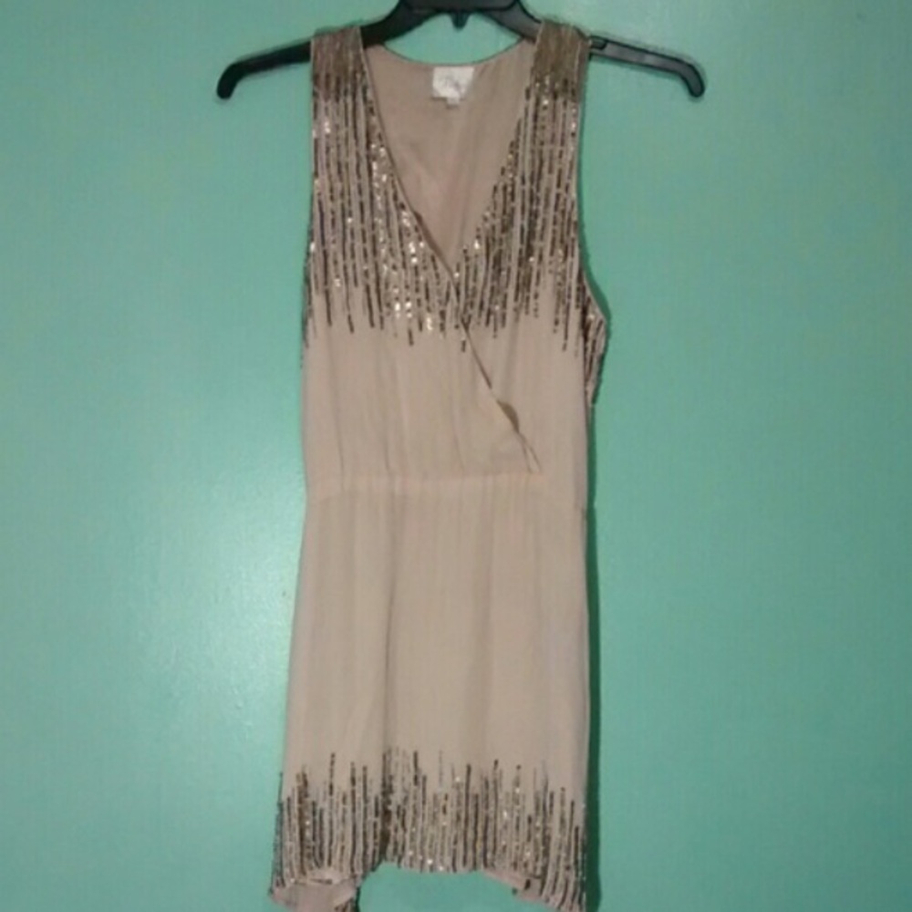 Parker sequin silk dress